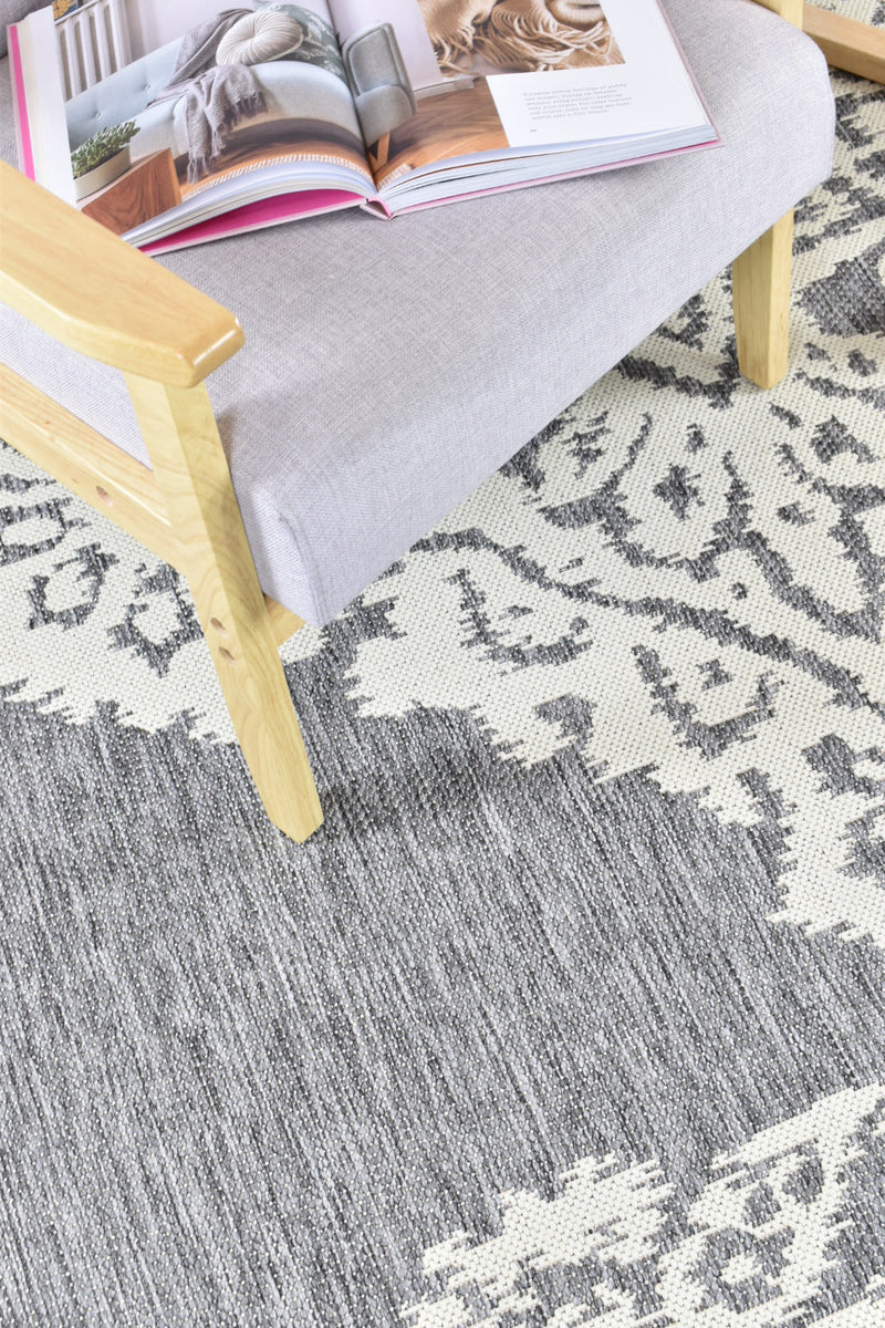 Long Island Sheen Cream Grey Rug