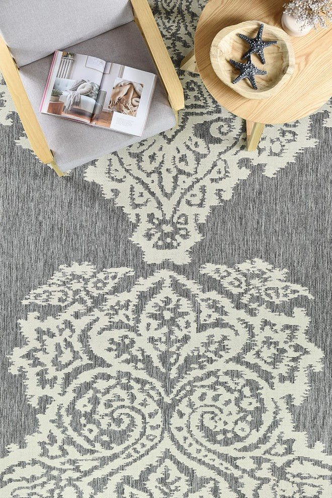Long Island Sheen Cream Grey Rug