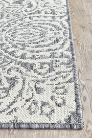 Long Island Sheen Cream Grey Runner Rug