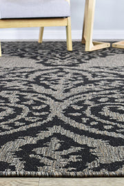 Long Island Sheen Brown Black Rug