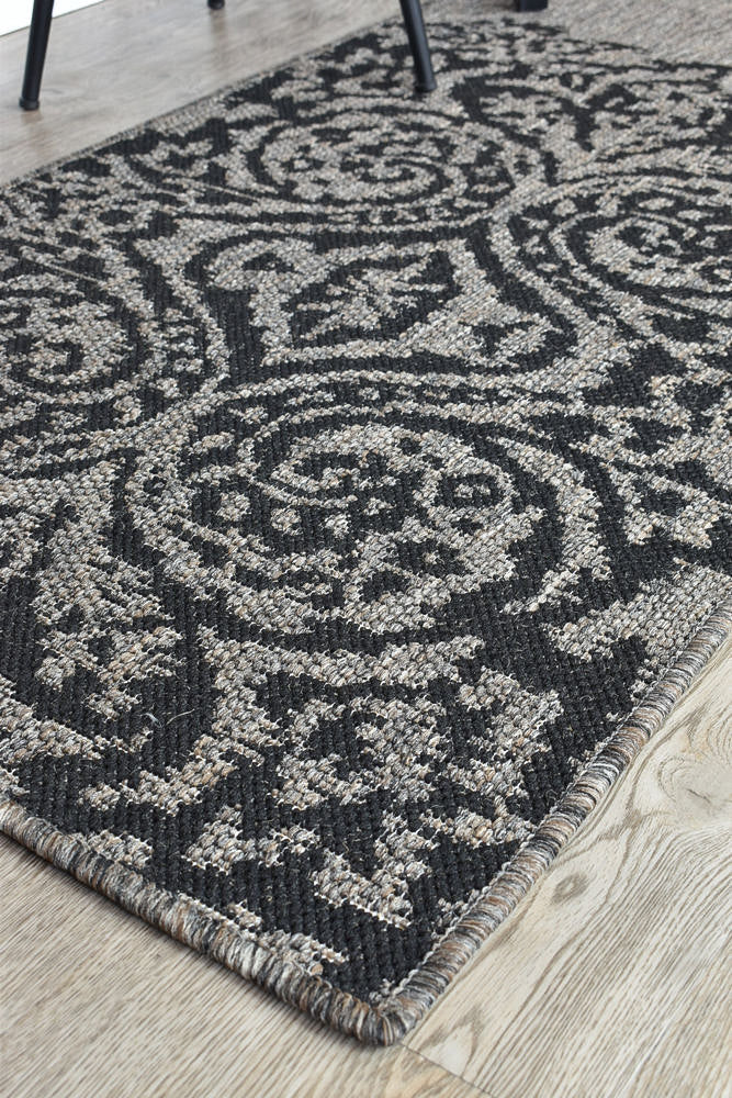 Long Island Sheen Brown Black Runner Rug