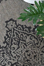 Long Island Sheen Brown Black Runner Rug