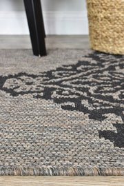 Long Island Sheen Brown Black Runner Rug