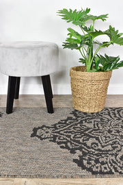 Long Island Sheen Brown Black Runner Rug