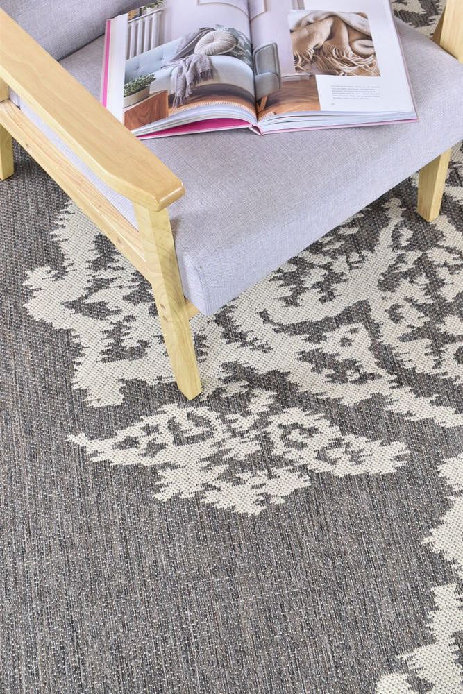 Long Island Sheen Brown Cream Rug