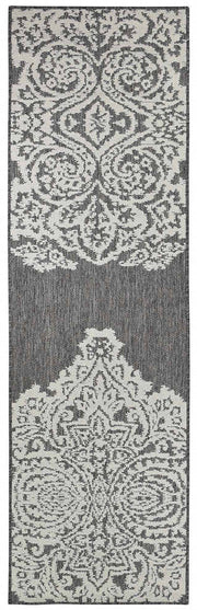 Long Island Sheen Brown Cream Runner Rug