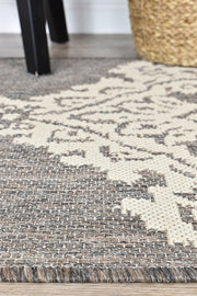 Long Island Sheen Brown Cream Rug