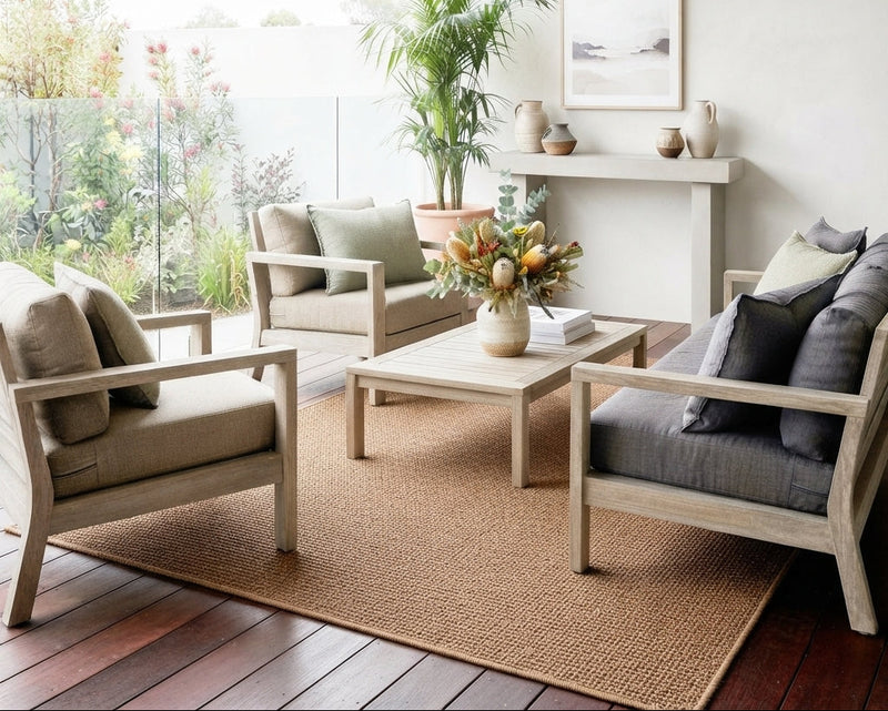 Lumina Indoor Outdoor Brown Rug