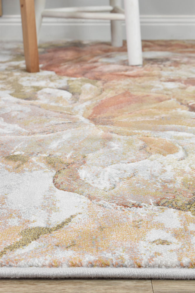 Designer Modern Lexington Beige Rust Rug