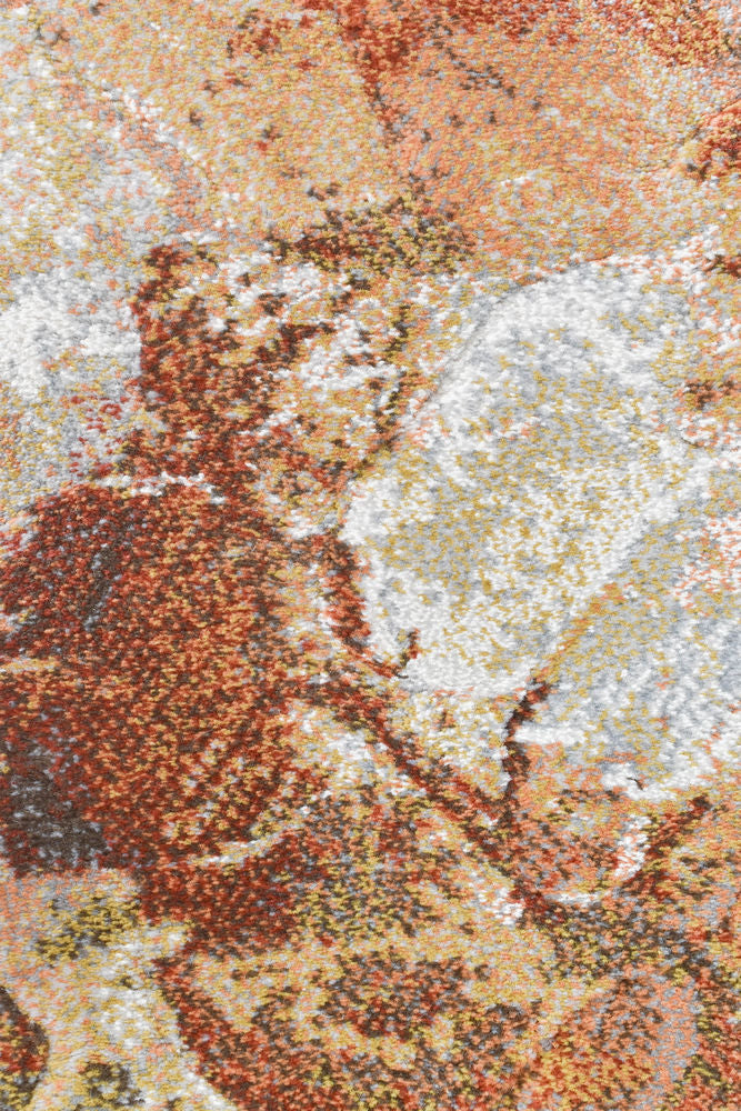 Designer Modern Lexington Beige Rust Rug