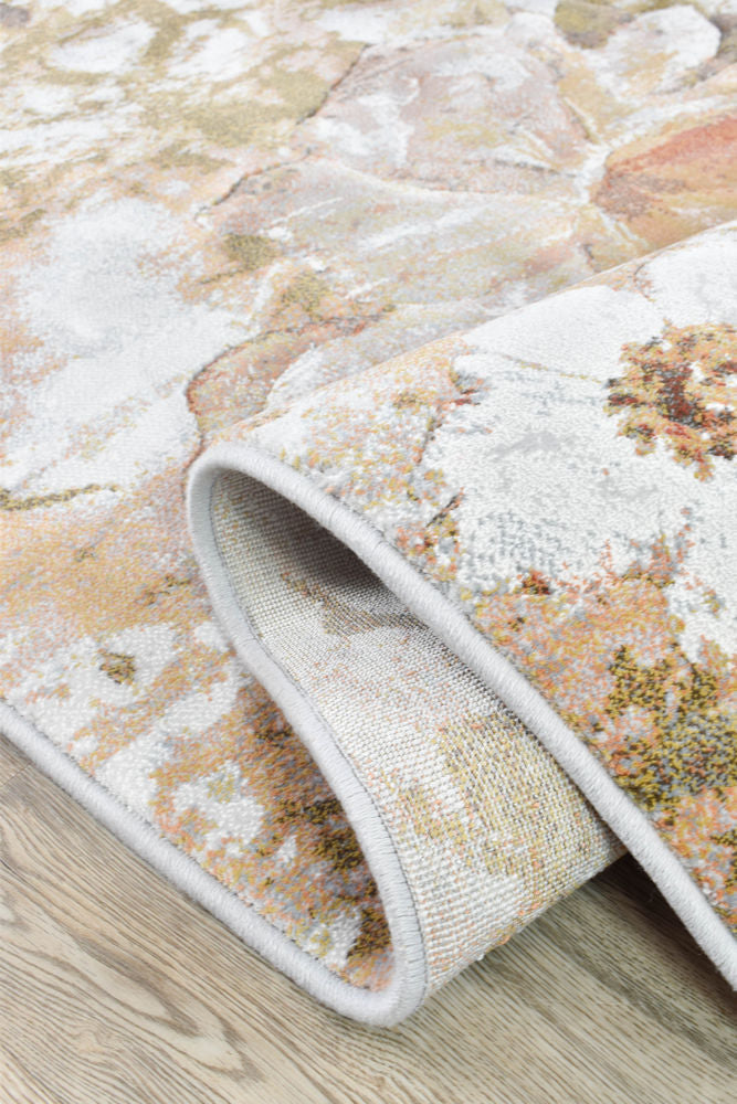 Designer Modern Lexington Beige Rust Rug