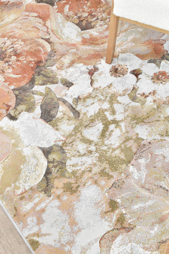 Designer Modern Lexington Beige Rust Rug