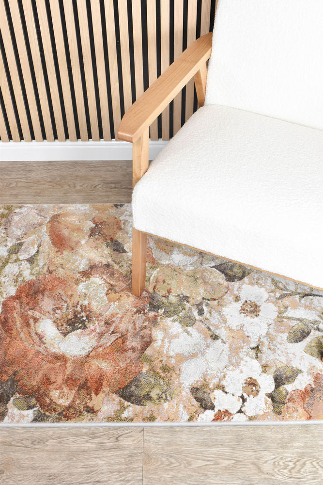 Designer Modern Lexington Beige Rust Rug