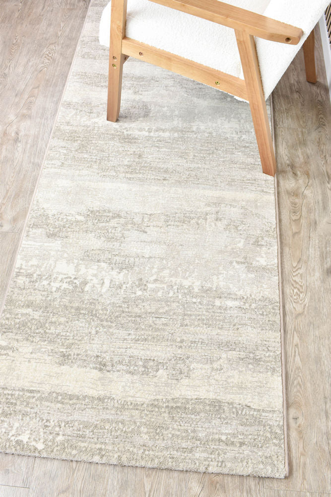 Designer Modern Dune Beige Runner Rug