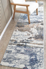 Designer Modern River Rock Runner Rug