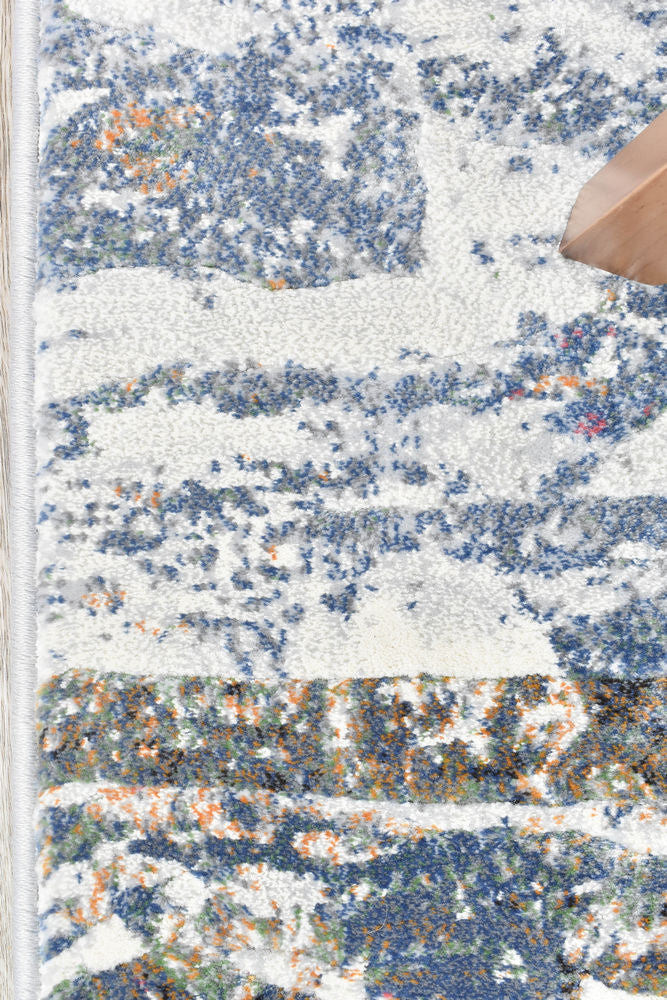 Designer Modern River Rock Runner Rug