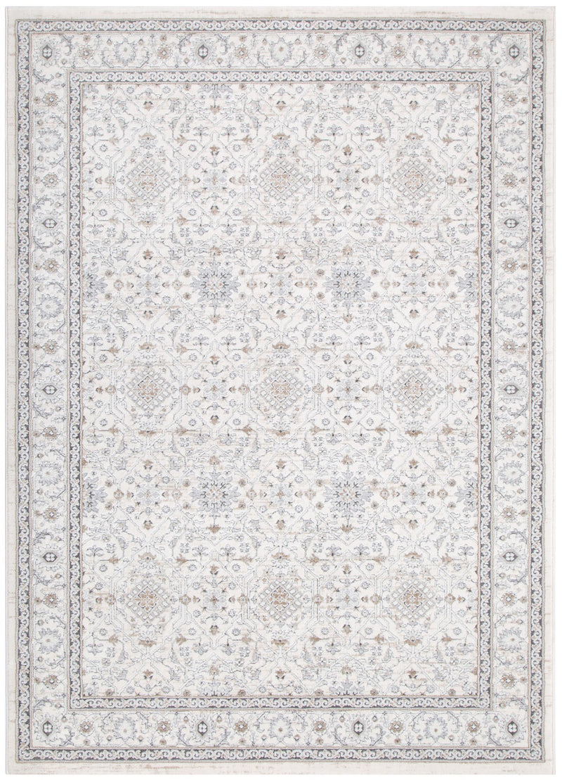 Kekchi Traditional Border Cream and Beige Rug
