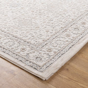 Kekchi Traditional Border Cream and Beige Rug