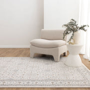 Kekchi Traditional Border Cream and Beige Rug