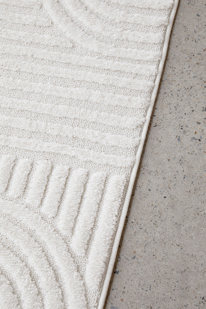 Marietta Diorite White Runner Rug