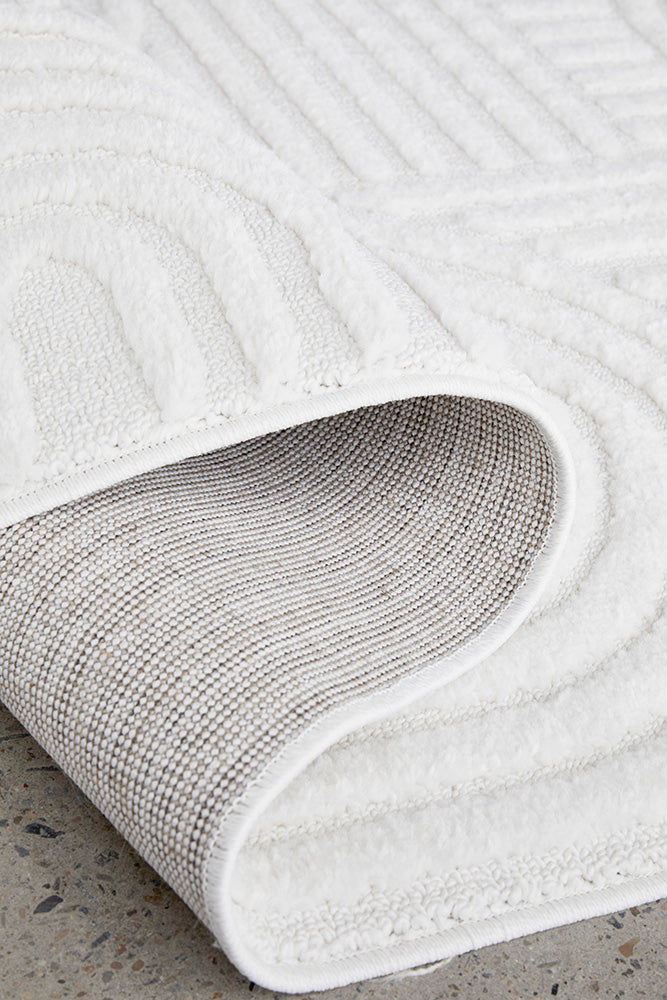 Marietta Diorite White Runner Rug