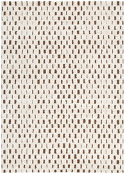Milium Squares Brown and Cream Rug
