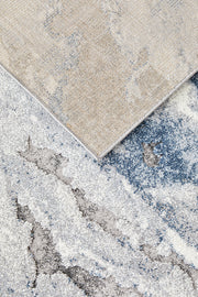 Quartz Element Blue Runner Rug
