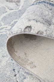 Quartz Element Blue Runner Rug