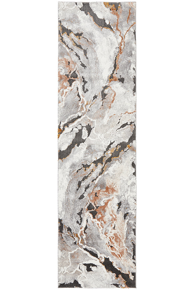 Quartz Nutrition Rust Runner Rug