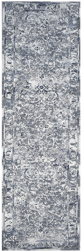 Designer Modern Napoleon Blue Runner Rug