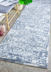 Designer Modern Napoleon Blue Runner Rug