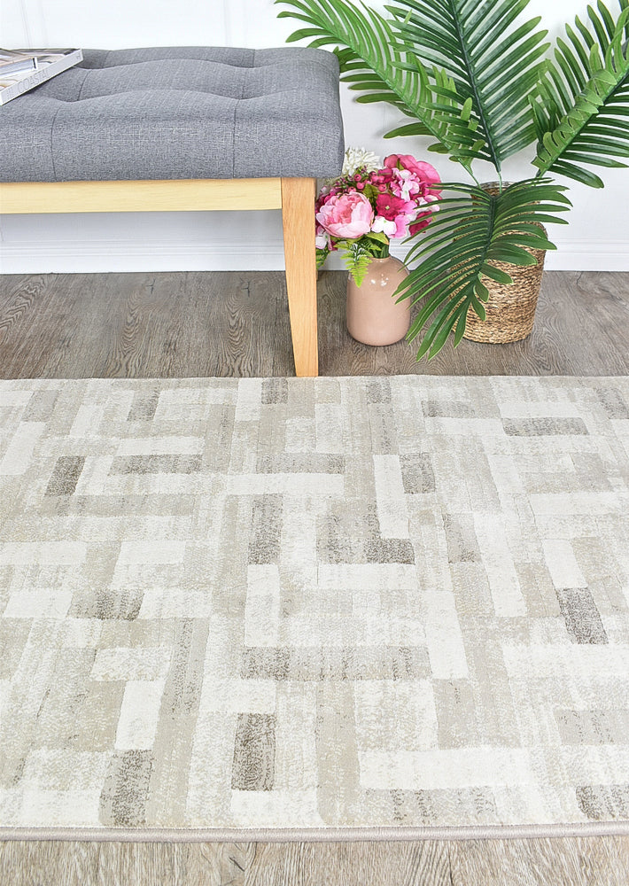 Designer Modern Mandela Runner Rug