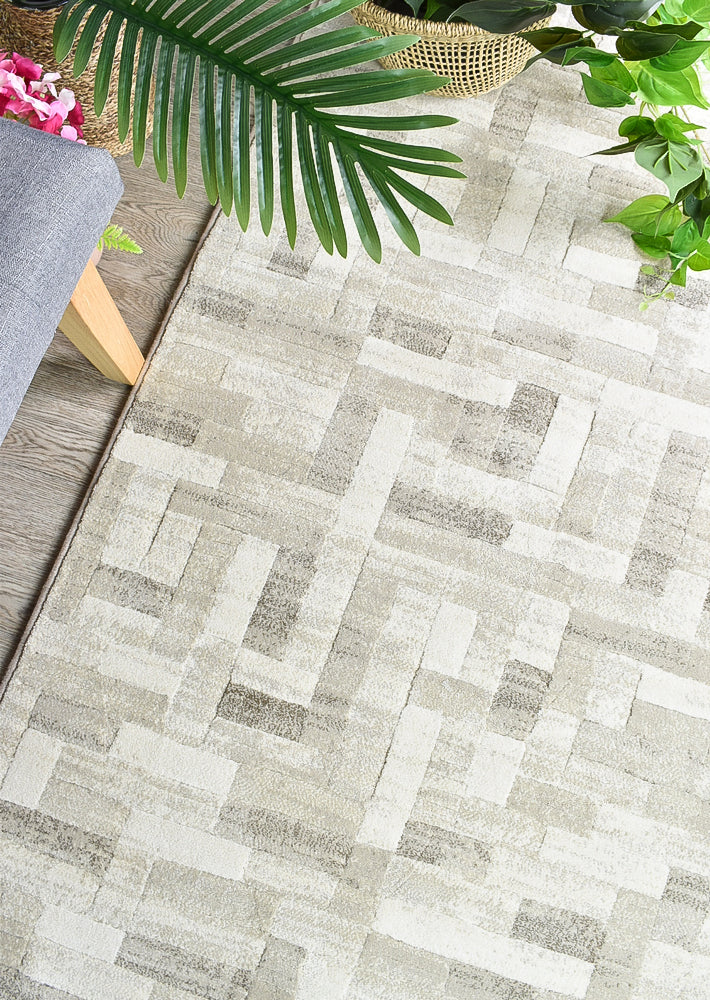 Designer Modern Mandela Runner Rug