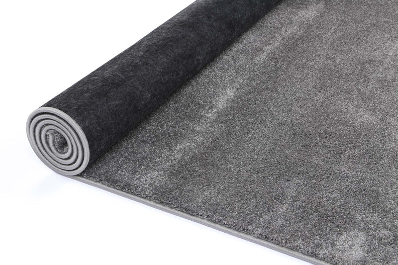 Mountainous Grey Plush Rug