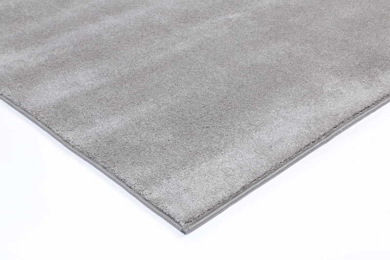 Mountainous Silver Plush Rug