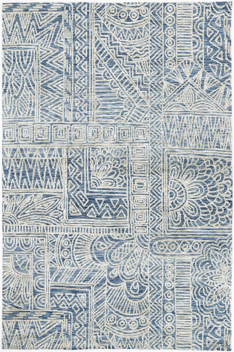 Amrish Newburg Navy Tribal Rug