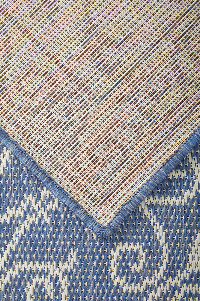 Newport Nautical Blue Runner Rug