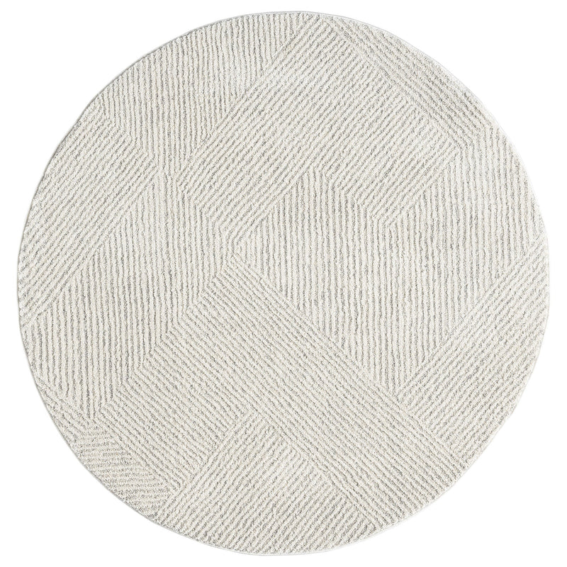 Mother Earth Sand Grey Round Rug