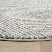 Mother Earth Sand Grey Round Rug