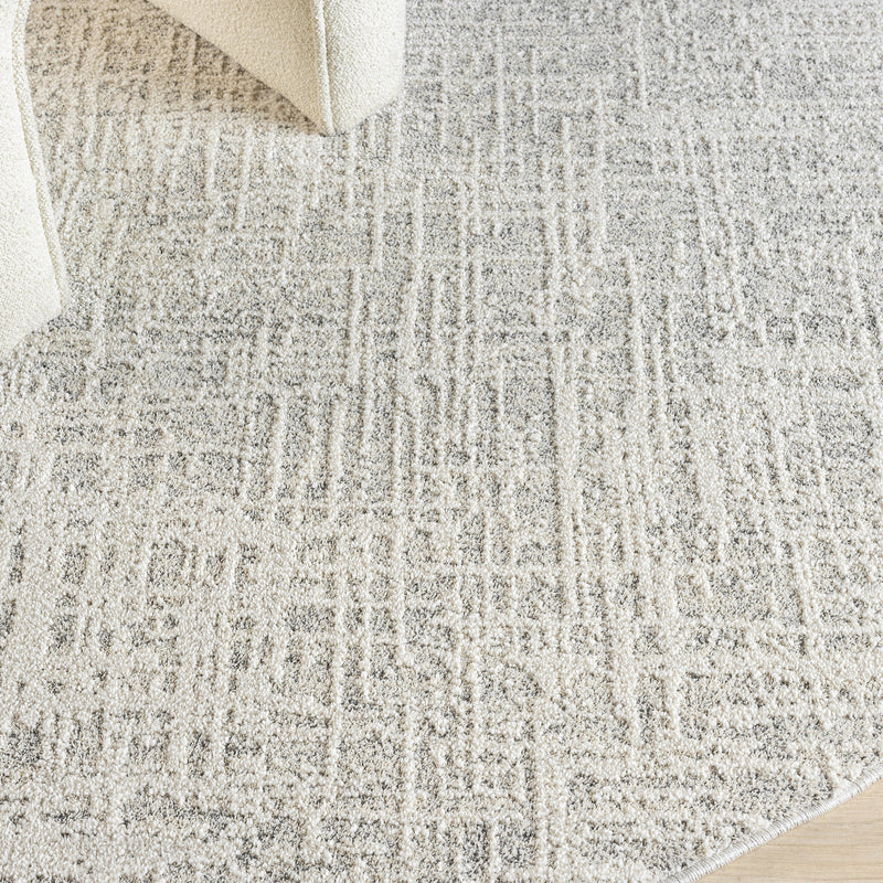 Mother Earth Linen Grey Round Rug