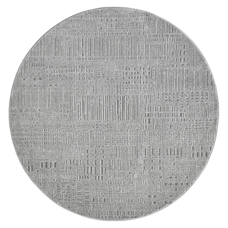 Grand Elegant Slate Round Rug
