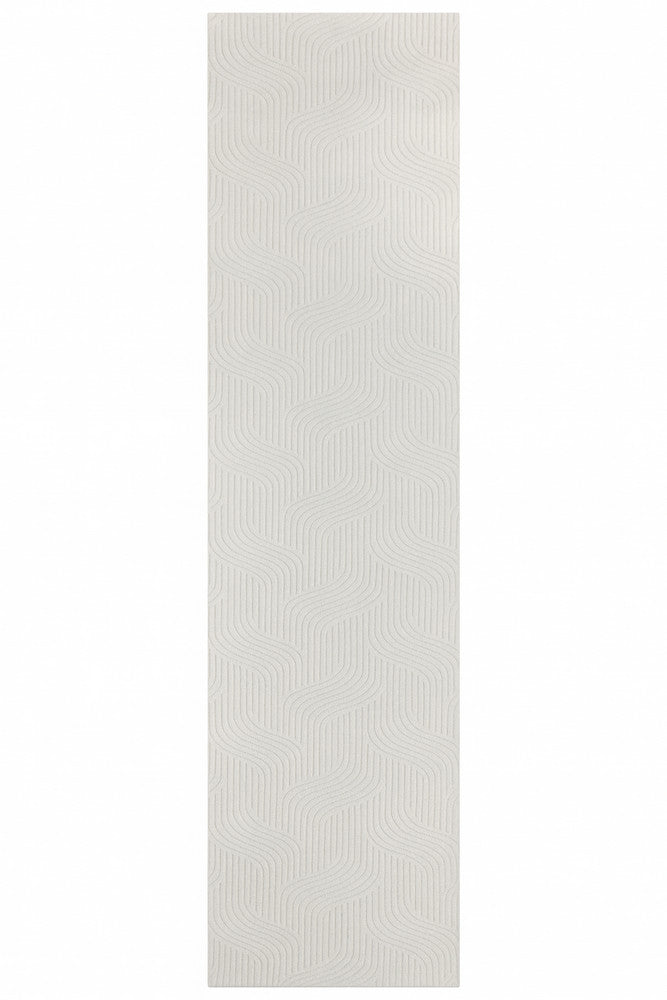 Lakeview Ivory Velvet Runner Rug