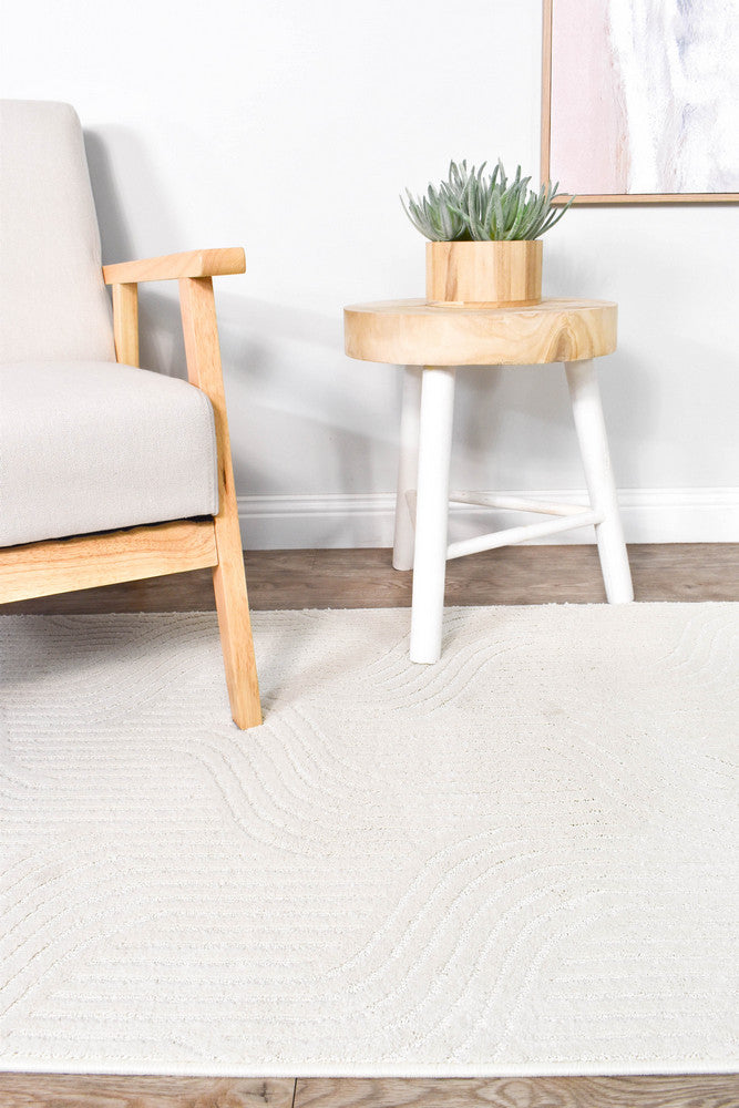 Lakeview Ivory Velvet Runner Rug