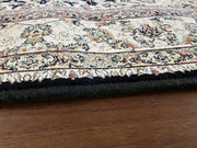 Hakamanesh Aria Persian Black Cream Rug