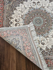 Hakamanesh Aria Persian Cream Rose Rug