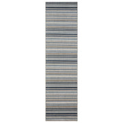 Fascination Line Grey Blue Runner Rug