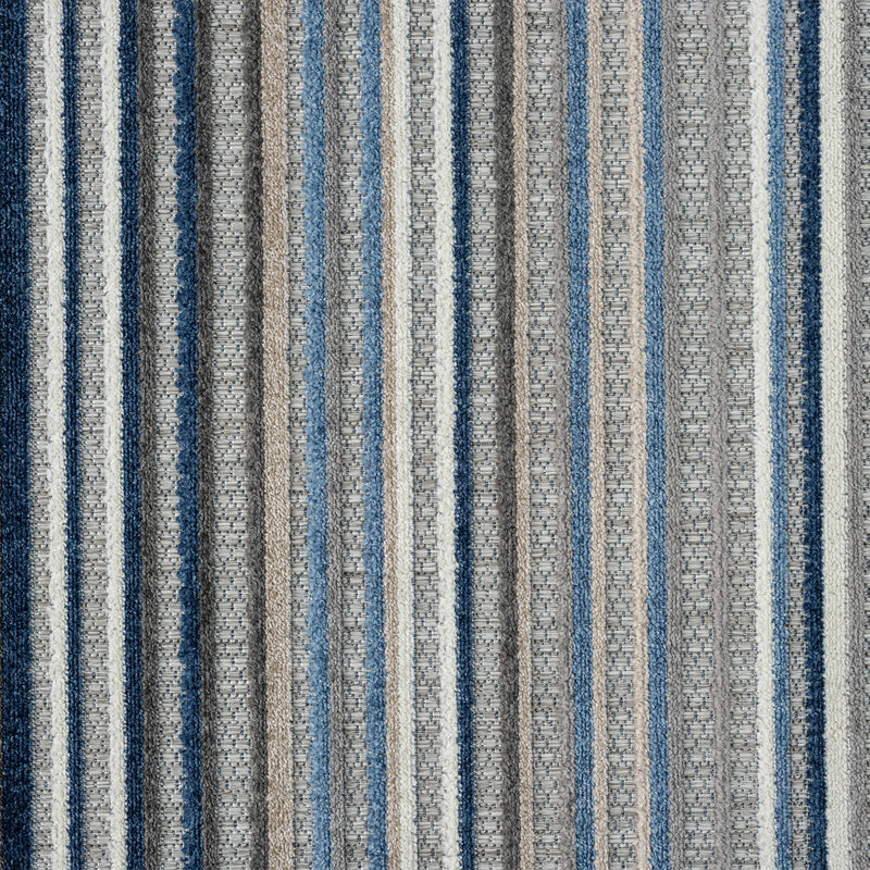 Fascination Line Grey Blue Rug