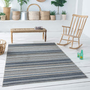 Fascination Line Grey Blue Rug