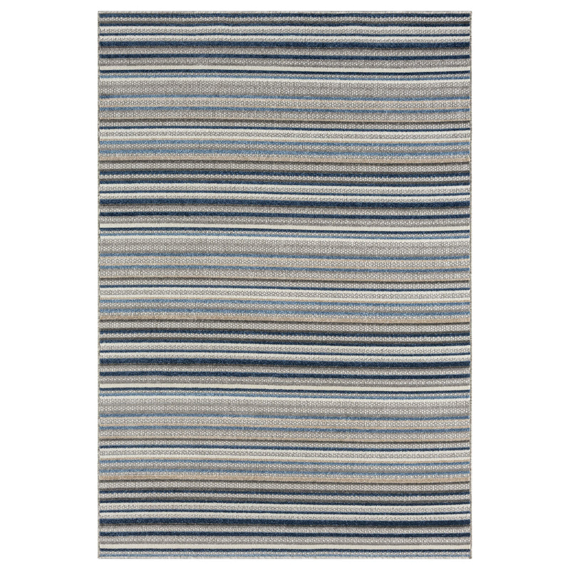 Fascination Line Grey Blue Rug