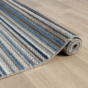 Fascination Line Grey Blue Rug